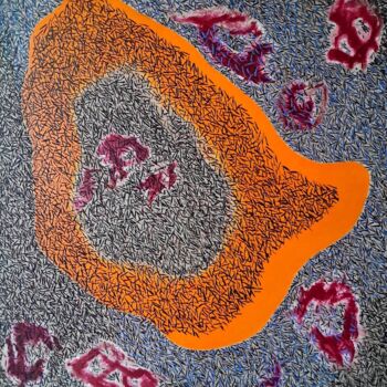 Peinture intitulée "Matery/Energy in Un…" par Roland Broekhuis, Œuvre d'art originale, Acrylique Monté sur Châssis en bois
