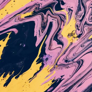 Malarstwo zatytułowany „Colorful Liquid” autorstwa Jacob Farkas, Oryginalna praca, Malarstwo cyfrowe