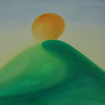 Painting titled "UNCRACKED-03" by J Wang, Original Artwork, Oil