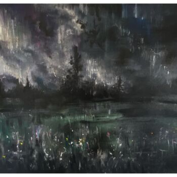 Painting titled "Meadow IV" by Jakub Kossakowski (Art After Hours), Original Artwork, Acrylic