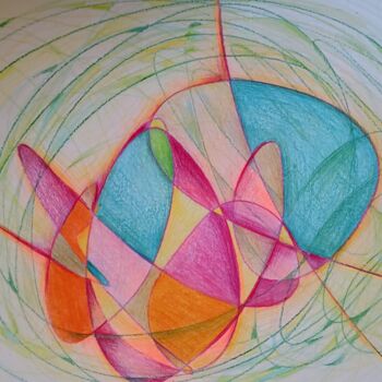 Drawing titled "Unity in Motion: Mo…" by Yulia Larionova, Original Artwork, Conté