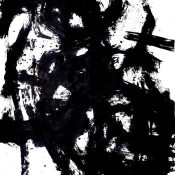 绘画 标题为“Between Black and W…” 由Lifeng Zhang, 原创艺术品, 墨