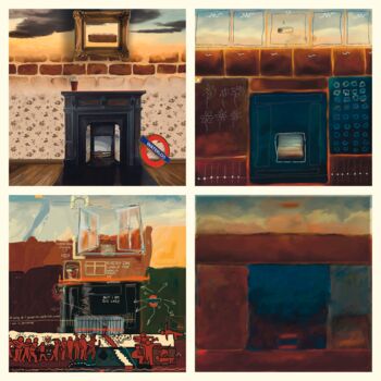 Digital Arts titled "Waterloo Sunset Ser…" by Manfred Lieber, Original Artwork, Digital Painting