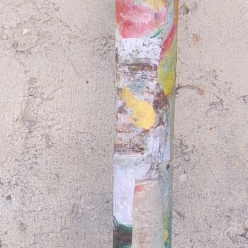 Peinture intitulée "La dame d'Arcachon" par Sylvie Leymonie, Œuvre d'art originale, Carton