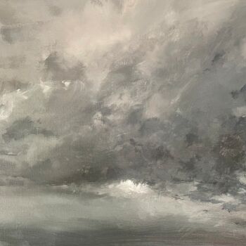 Painting titled "Glacial Indifference" by Roger Quesnel, Original Artwork, Acrylic Mounted on Wood Stretcher frame