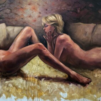 제목이 "Women's solidarity"인 미술작품 Krystyna Khvostyk로, 원작, 기름