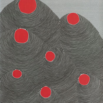 Dessin intitulée "Ondulations" par Julien Gavard, Œuvre d'art originale, Marqueur