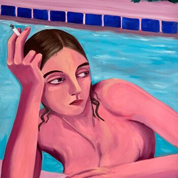 제목이 "No smoking in the p…"인 미술작품 Vanessa Van Meerhaeghe로, 원작, 기름