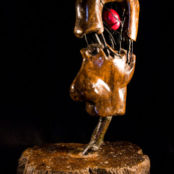 Sculptuur getiteld "La Mente" door Fabrizio Sgró, Origineel Kunstwerk, Steen