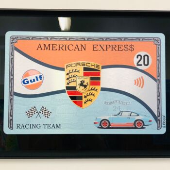 Painting titled "Amex Porsche Gulf" by N Nathan, Original Artwork, Digital Painting
