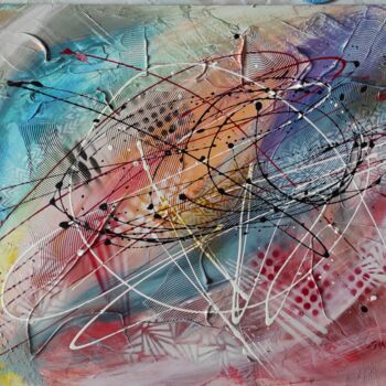 Peinture intitulée "Esplosione di colori" par Giango, Œuvre d'art originale, Acrylique