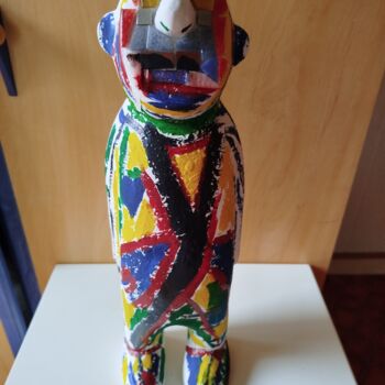 Sculpture intitulée "Boubonhomme" par Ejj, Œuvre d'art originale, Acrylique
