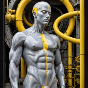 제목이 "Aether - Model YG -…"인 디지털 아트 Daniel Arrhakis로, 원작, AI 생성 이미지