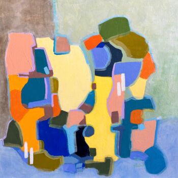 Painting titled "Spring 5" by Jacqueline Faubert, Original Artwork, Acrylic