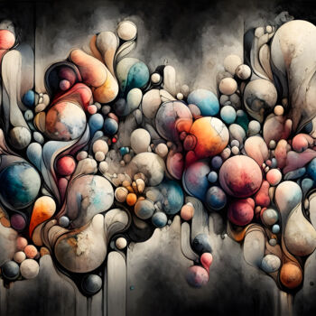 数字艺术 标题为“Fluid Dynamics in t…” 由Alberto Capitani, 原创艺术品, AI生成的图像