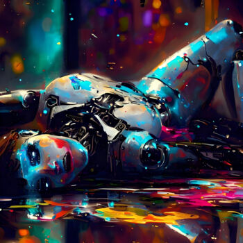 Цифровое искусство под названием "Discarded Broken Ro…" - Andrew (Chalfont Art Studio), Подлинное произведение искусства, Из…
