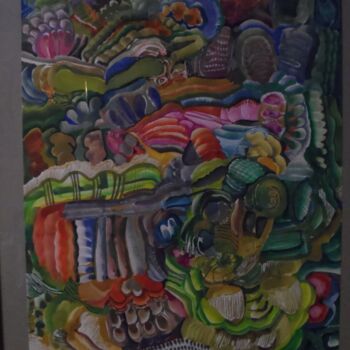 Schilderij getiteld "Gouache n°6" door Geneviève Durantou, Origineel Kunstwerk, Gouache