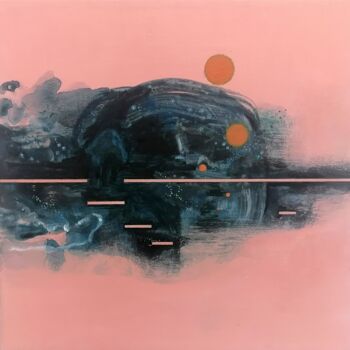 「Sequences 51」というタイトルの絵画 Alex Munzoneによって, オリジナルのアートワーク, アクリル その他の剛性パネルにマウント