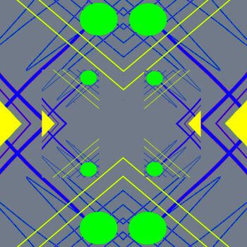 Digital Arts με τίτλο "Lines and Dots 2g3" από Ken Lerner, Αυθεντικά έργα τέχνης, 2D ψηφιακή εργασία