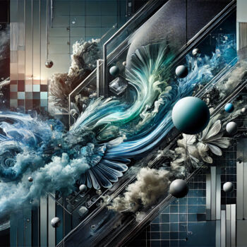 Digital Arts titled "Kybernetik" by Patrick Hager, Original Artwork, AI generated image