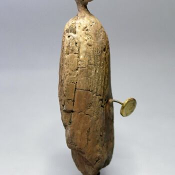 Sculpture intitulée "Figure -Totem 23" par Lionel Le Jeune, Œuvre d'art originale, Bois