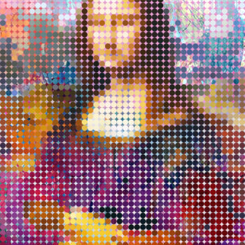 Digital Arts titled "M0N4 4B57R4C7" by José Luis Guerrero, Original Artwork, Digital Collage