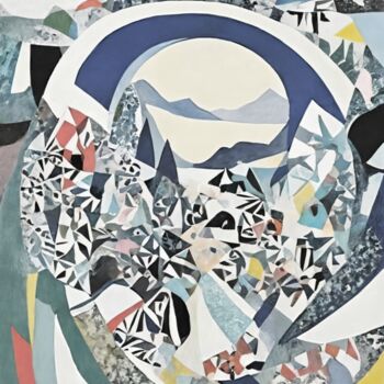Pittura intitolato "Circle of Harmony i…" da Asel, Opera d'arte originale, Acrilico Montato su Telaio per barella in legno