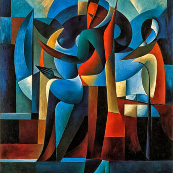 Digital Arts titled "AMOUR ARLEQUIN (57C…" by Nictsi Khamira, Original Artwork, Digital Painting