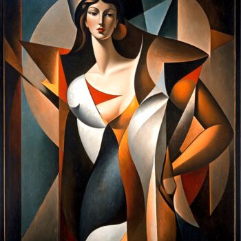 Arts numériques intitulée "FATALE LAMIA (55CM…" par Nictsi Khamira, Œuvre d'art originale, Peinture numérique