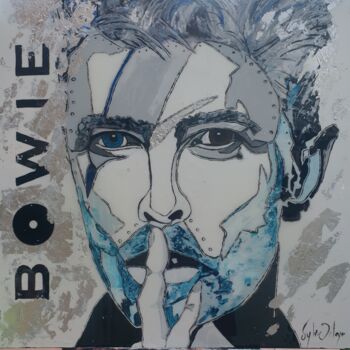 Peinture intitulée "David Bowie" par Sylvie Delaye, Œuvre d'art originale, Acrylique