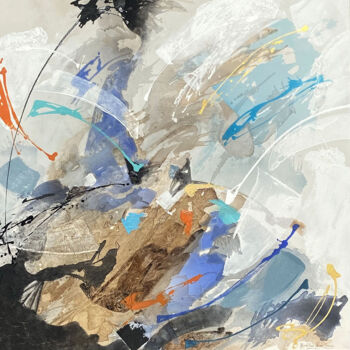 Painting titled "Dancing among Celes…" by Magdalena Perez Larrain, Original Artwork, Acrylic