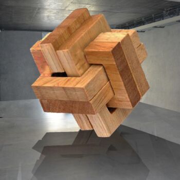 Sculpture titled "K(o / A room with t…" by Leni Smoragdova, Original Artwork, Plastic Mounted on artwork_cat.