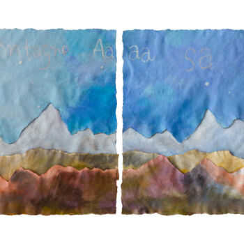 绘画 标题为“Every mountain has…” 由Qin Han, 原创艺术品, 油