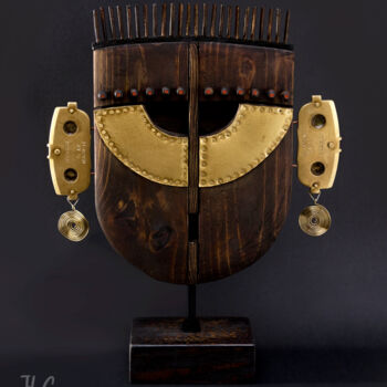 Sculpture titled ""Taycanamo"" by Jose Luis Santamaria Campos, Original Artwork, Wood