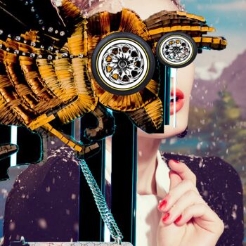 제목이 ":Y3. / Mirror stage…"인 디지털 아트 Leni Smoragdova로, 원작, 아날로그 사진 알루미늄에 장착됨