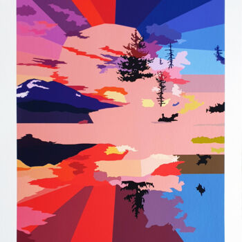 印花与版画 标题为“Exploded Landscape” 由Marion Sagon, 原创艺术品, 数字打印