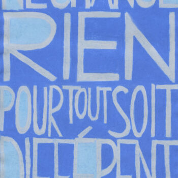 Painting titled "Ne change rien pour…" by Qin Han, Original Artwork, Pastel Mounted on Wood Stretcher frame