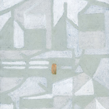 Schilderij getiteld "Fearless in Pursuin…" door Qin Han, Origineel Kunstwerk, Olie Gemonteerd op Frame voor houten brancard