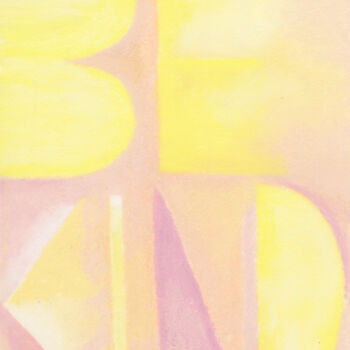 Painting titled "Be kind" by Qin Han, Original Artwork, Pastel Mounted on Wood Stretcher frame
