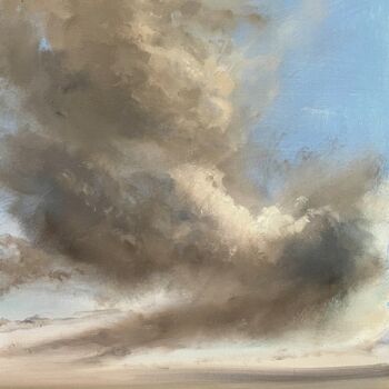 Painting titled "Windswept" by Roger Quesnel, Original Artwork, Acrylic Mounted on Wood Stretcher frame