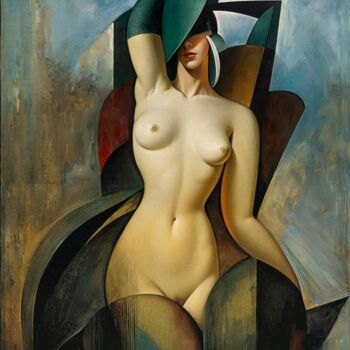 LE CHAPEAU VERT (60CM x47CM)