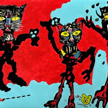 Painting titled "Crypsybear X BiggiV…" by Biggivinci, Original Artwork, Acrylic