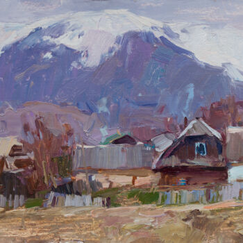 Картина под названием "Early spring. Koloc…" - Aleksander Kryushyn, Подлинное произведение искусства, Масло