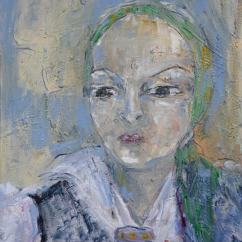 Malerei mit dem Titel "Die Gailtalerin" von Regina Thyssen, Original-Kunstwerk, Öl