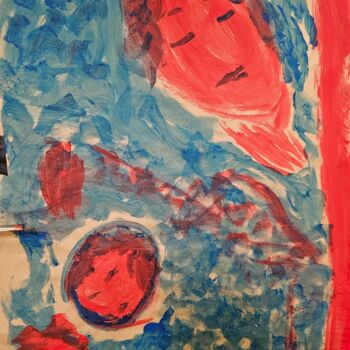 Peinture intitulée "La famille meurtrie" par Nancy Krief, Œuvre d'art originale, Acrylique