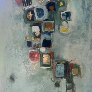Peinture intitulée "Cascade" par Betsey Ervin, Œuvre d'art originale, Acrylique