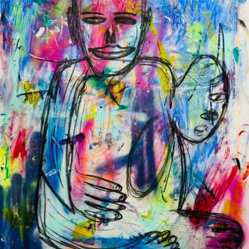 Peinture intitulée "Omaka" par Dominik Robert Brunner, Œuvre d'art originale, Acrylique