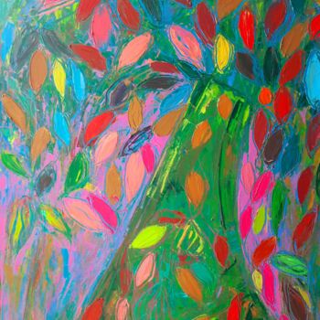 Painting titled "Quelques notes de b…" by Sandra Land, Original Artwork, Oil