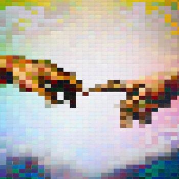 Collages titled "Sixtine" by Xavier Caille, Original Artwork, Collages