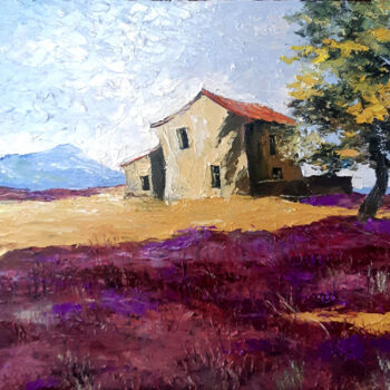 Painting titled "Summer shadow" by Vladislav Dmitrijev, Original Artwork, Oil